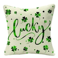 Kreativni jastuk pokriva Dan Svetog Patrika Irskog dana Moda St. Patrick's Day Irca Day Shamrock Četiri
