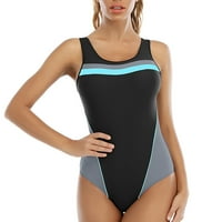 Binmer Women Ljetni kupaći kupaći kostimi Konzervativni blokiranje boje - plivačko kostimi