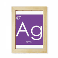 Kesterijski elementi Period Tabela Tranzicija Metali Silver AG Desktop ukrašeno Fotografski okvir Display