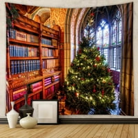 Goory božićno drvce hipi psihodelic tapiserija Fantazija Novogodišnja trippy prekrivača Šarena umjetnost