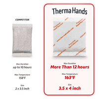 Thermahands [ekstra veliki] Ručni toplije, zrak-aktivirani, prikladni, sigurni, prirodni, mirisni, dugi trajni ručni toplije