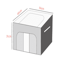 Vodenokolor paunska površina za pohranu od pera Očisti poklopac kutije za odlaganje kutije velikog kapaciteta Sklopivi organizator s čeličnim metalnim okvirom za posteljinu, odjeću, ormare, spavaće sobe