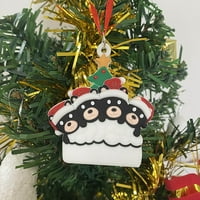 Privjesak za božićne drvce Creative Black Bear Mekan DIY Božićni ukras
