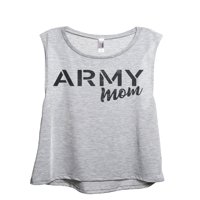 Vojska mama Ženski modni modni bez rukava sa vježbama YOGA TANK TOGA gornji ugljen sivi mali