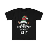 Medicinska majica Malfikas Advokat ELF Unise Majica, S-3XL Božićni advokat Elf