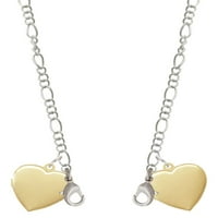 Goldtone Heart Locket - Silvertone ogrlica za masku za lice