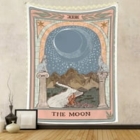 Mjesec Tarot tapiseri Estetski boemski zid viseći tapiserija za piknik pokrivače stolnjak