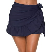 Ženski ležaljki Still Skirt Plaža Odmor za odmor Plivanje suknje Mini suknje Siknje za žene Visoka niska