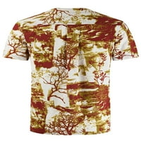 Niuer Ljeto pamučna posteljina Henley majica za muškarce casual s kratkim rukavima Hipie Hawaiian majica