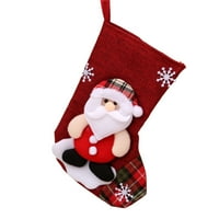 Božićni santa Claus Sock Candy Bag lagana prijenosna torba za djecu Božićno poklon pakovanje