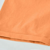Idoravanske kratke hlače za žene čišćenje Ženske ljetne čvrste pet bodova Pamučne posteljine patkene
