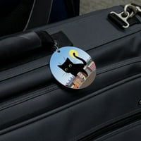Giant Crna mačka igra s automobilima Okrugla prtljaga ID oznake Kočnica za kofer
