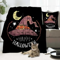 Halloween Dekorativni pokrivač s jastukom, grožđe pokrivač za spavaću sobu za spavaću sobu Dorm Decor