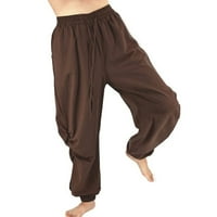 Mensfull Dužina hlače Casual Leisure Lounge Hlače Bib Hlače Coovell Pamučne posteljine hlače pantalone