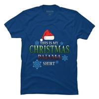 Ovo je moja božićna pidžama majica smiješna Božićna muški kraljevski plavi grafički tee - dizajn od