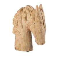 Rezbarena drvena glava konja