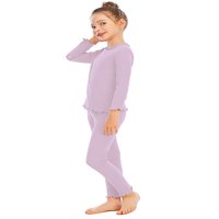 LoveBay Little Girls Child Solid Pijamas setovi djece 'dugih rukava PJS set pamučna spavaća odjeća