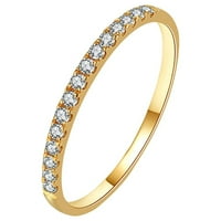 HGW Gold Class Diamond venčani prstenovi za žene Žene Ring Rhinestone Vjenčanje nakita Prstenje veličine
