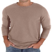 Muške vafle posade vrat dugih rukava puloverske košulje casual lagana postavljena osnovna majica