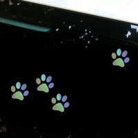 Gecheer Slatka naljepnice za automobile Funnny Cat šapa Print Pas Paw Print Creative Footprint naljepnice
