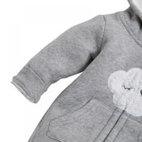 Novorođenčad devojčice dečko kapuljač romper unise baby pleteni kombinezon za bebe djeca čvrste odjeće