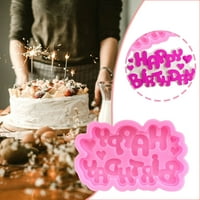 YCOLEW Kuhinjski uređaji štednjak sretan rođendan čokoladni silikonski slovo Veliki torta Pismo Dom
