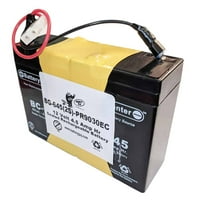 Batterguy 12V 4.5Ah punjiva zapečaćena olovna kiselina sa žicama i PR9030EC konektor ~ BG-645 -PR9030EC