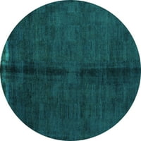 Ahgly Company u zatvorenom okruglom apstraktnoj tirkizno plavo modernim prostirkama, 4 '