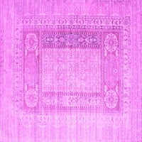 Ahgly Company Zatvoreni kvadrat Sažetak ružičaste prostirke savremene površine, 5 'kvadrat