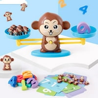 Set digitalnog balansa Toj Monkey dodatak i oduzimanje matematičke igračke igračke edukativne aritmetičke igračke za djecu