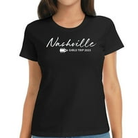 Nashville Tennessee Girls Putovanje Trendy Ženska majica s jedinstvenim grafičkim dizajnom, kratkim