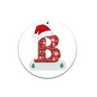 Felirenzacia Božićne ukrase abecede personalizirano za poklon božićno drvce visi ornament DIY Creative