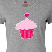 Inktastična ružičasta cupcake ženska majica