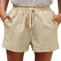 Luxplum dame Mini pant Solid Boja ljeto Plaža Kratke hlače Ruffled kratke hlače Ležerne prilike salon