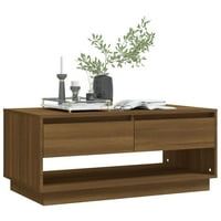 Vidaxl kava stol smeđi hrast 40.4 X21.7 X17.3 Dizajnirano drvo