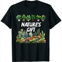 Poklon prirode Početna Vrtlarenje Kaktus ljubavnik Grafički tee ženski vrhovi: Modne majice kratkih