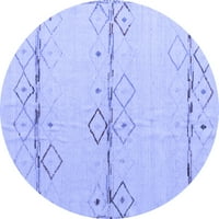 Ahgly Company u zatvorenom okruglom kruni plave modernim prostirkama, 5 'runda