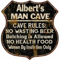 Albert's Man Cave pravila potpisuje štit metalni poklon 211110007241