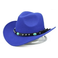 Shulemin Rivet Roll up Wide Brim Western Cowboy Cowgirl Hat Sombrero Jazz Cap, CAMEL