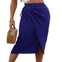 Elegantna obična omotava plave ženske suknje
