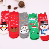 Čarape Božić tiskane jesenje zimske midi čarape Božićne čarape casual sportske čarape
