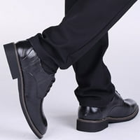 WOXINDA Classic Style cipele za muškarce kliznu na PU kožnom gumenom jedini blok na petu