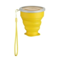 Teleskopski kaiš za prehrambene karakteristike Čaj za pitku pilicu skliziva silikonska čaša sa sklopivim