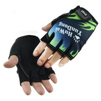 Miyuaadkai rukavice Mittens muškarci Sportski trening za vožnju Pola rukavice Ženske rukavice Thinness Vežbajte rukavice Green