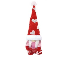 Fonwoon Valentinovo pleteni šešir bezsečni lutka sa lutkim kovertom lutke voli DWarf lutka ukras
