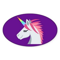 Cafepress - Unicorn Emoji - Naljepnica