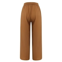 Ketyyh-Chn pantalone za žene Trendy High Squist Baggy Streetwear s džepovima Plus veličine KH1,5XL