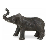 7 Siva rustikalna livarna slonova ručna sljepljena skulptura