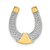 14K dva tona zlatna potka privjesak ogrlicama dva boja nakit za žene za žene