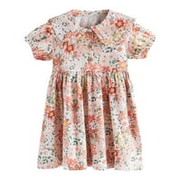 Tosmy haljine za djevojčice Toddler Girls s kratkim rukavima cvjetni print princeze haljina za ples